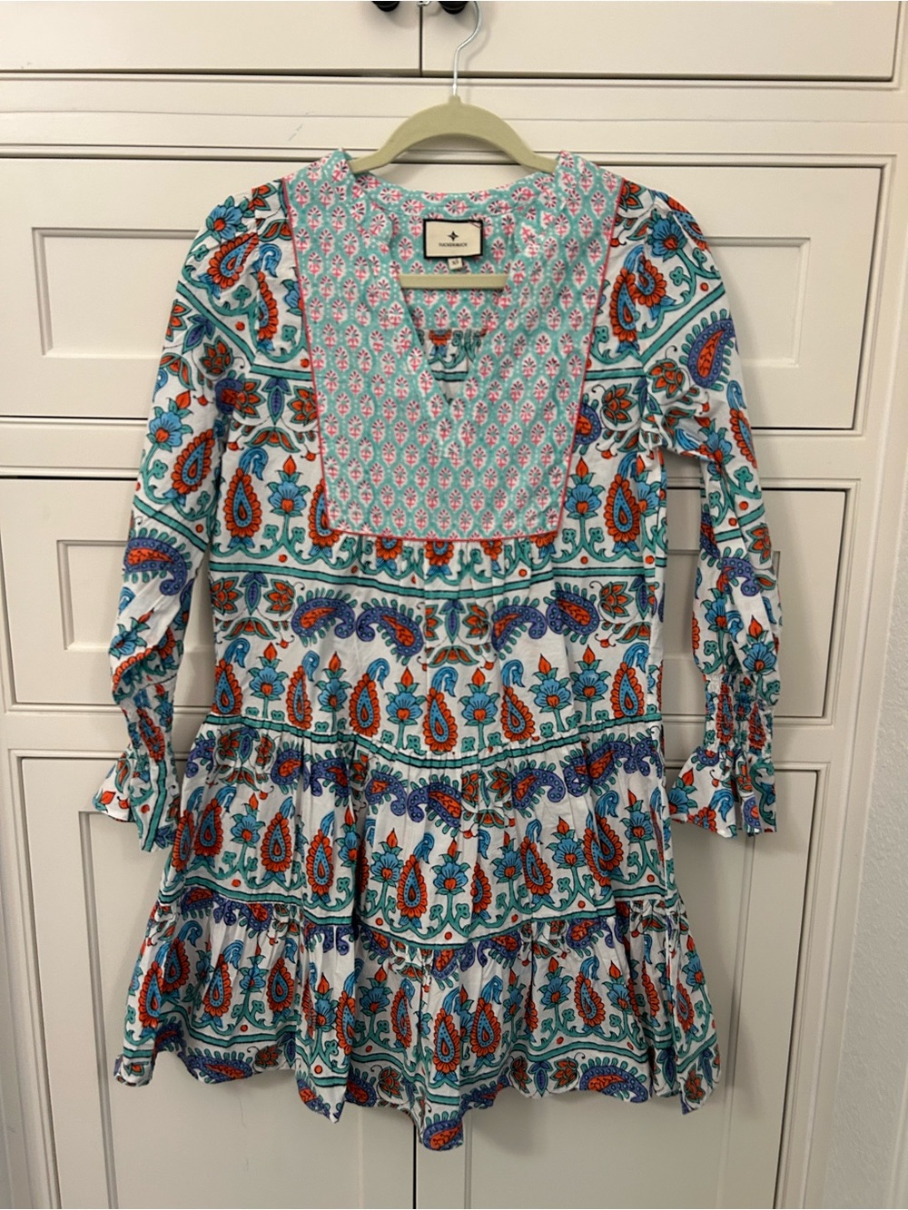 Tuckernuck Paisley Tiered Mini Dress NWOT